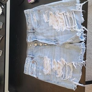American eagle distressed boyfriend shorts
